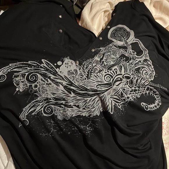 LOKA- medium- Black cut out dress with studs - Picture 5 of 6